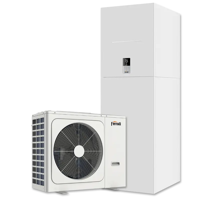 ♻️Ferroli Omnia ST 3.2 – Aerotermia Split Torre con ACS Integrado