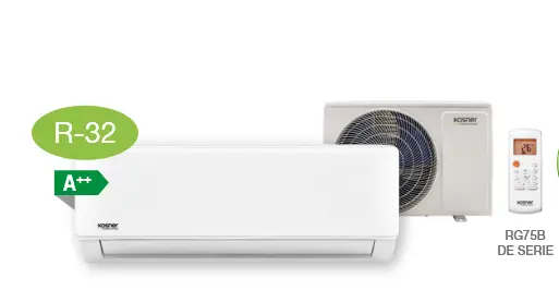 ♨️❄️Bomba de calor Kosner Nova Evo Serie N Conjunto Split 1×1  R-32 con wifi A++