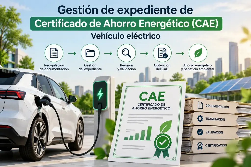 Gestión de expediente de Certificado de Ahorro Energético(CAE) - Vehículo eléctrico