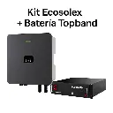 🔵 Pack inversor híbrido ECOSOLEX 6 kW+ Baterías TOPBAND RS1100A + Instalación y Monitorización
