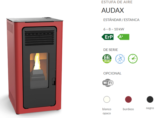 Estufa de pellets Audax