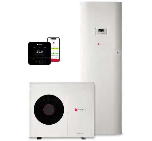 Saunier Duval Genia Set Max R290 — Aerotermia compacta de alta temperatura con unidad interior integrada 9,5-18 kW