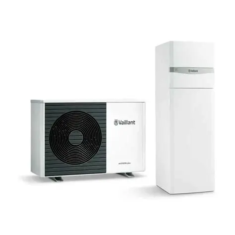 Aerotermia Vaillant aroTHERM plus uniTOWER con unidad interior compacta e integrada R290 de alta gama 9,5-18 kW