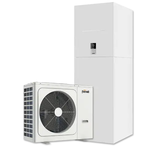 ♻️Ferroli Omnia ST 3.2 – Aerotermia Split Torre con ACS Integrado