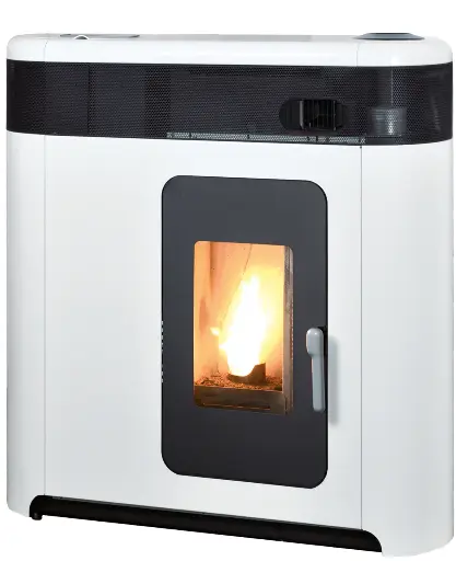 Estufa de pellets canalizable Greenheiss ELISA GHOST Air N de 10,6 kW